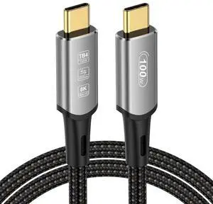 FT USB 4 Cable 40Gbps 100W Charging 8K HD Display Compatible for iPhone 15Pro/15ProMax, iPad Pro, Type-C Docking Station, Hub