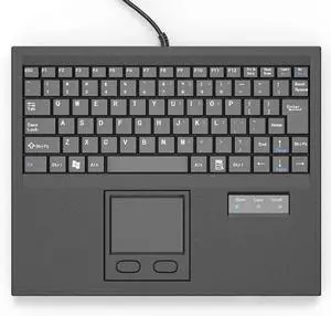 Waterproof Industrial Machine Keyboard with USB Interface and Touchpad (84ks USB Black)