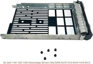 New 2-Pack 3.5 Inch Hard Drive Tray Caddy for 11th 12th 13th Poweradge Servers SAS SATA R310 T310 R410 T410 R415 R510