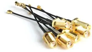 5pcs U.FL-1 to SMA Female Pigtail Antenna Wi-Fi Coaxial Low Loss Cable 6 inch (15cm)