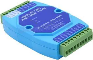 8-port 485 Hub 8-channel RS485 Splitter 485 Sharer Industrial Grade Optically Isolated Repeater