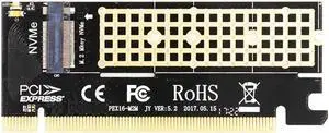 M.2 NVME SSD NGFF To PCIE 16X/4X Adapter Expansion Card PCIE NVME M.2 SSD To PCIE Card With Heatsink Heat Sink
