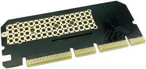 PCIE to M2 Adapter PCI Express PCI E 3.0 X4 X8 X16 to M.2 NGFF M Key Connector M2 Nvme PCIE SSD Heatsink SSD Riser Card with LED