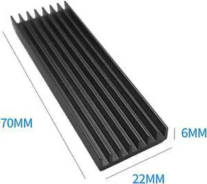 6mm Aluminum Cooling Heat Sink Thermal Pads Heat Dissipation Radiator for M.2 for NGFF SATA PCI-E for NVME M2 SSD Heatsink