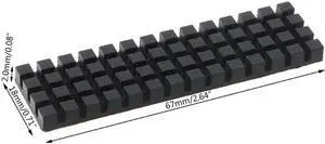 Graphene Heatsink Heat Sink M.2 NGFF 2280 NVME SSD Thermal Pad Hard Disk Cooler D7YC(AS SHOWN)