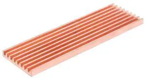 Pure Copper Heatsink Cooler Heat Sink Thermal Conductive Adhesive for M.2 2280 PCI-E NVME SSD Blade Color: 2 mm
