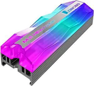Cooling Warship NGFF M.2 SSD Aluminum Heat Sink M.2 Hard Drive Radiator RGb Color Changing Streamer Light Effect Cooling Heatsink