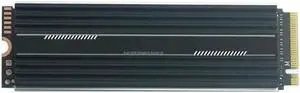 Heatsink Aluminum for M.2 Cooling Cooler Heat Sink Heat Thermal Pad for M.2 NVME PCIE 2280 SSD Hard Drive Disk Radiator (Black)