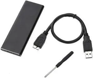 M.2 NGFF SSD SATA to USB 3.0 Converter Adapter Case External Enclosure Storage Case With Screwdriver for M2 NGFF SSD Hard Driv