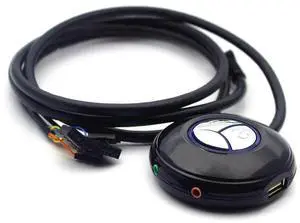 Multifunctional Computer Desktop PC Switch Home Computer Desktop Computer Case Switch with Two USB and Audio-Black