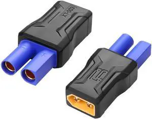 Pack EC5 to XT60 Connector Adapter Wireless for RC FPV Drone Car Lipo Battery Charger ESC (EC5 Female to XT60 Male)