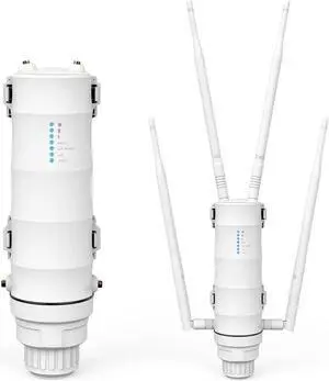 AC1200 Outdoor WiFi Extender Long Range WiFi Repeater,Dual Band 2.4G&5GHz Weatherproof Outdoor Access Point with PoE Powered and Gigabit Port,Supports Mesh Extender/AP/Repeater Mode