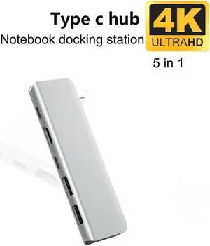 USB C Hub HDMI Adapter 5-in-1 Type-C Hub toHDMI 4k,2 USB3.0 Ports,87W Power Delivery,Thunderbolt 3 USB-C Port Compatible with MacBook Pro 13/15Thunderbolt 3,2018 Mac Air,Chromebook USB-C