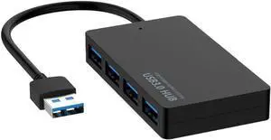 USB3.0 A to A Hub, 4-Port USB 3.0 Ultra Slim Data Hub for Macbook, Mac Pro/mini, iMac, Surface Pro, XPS, Notebook PC, USB Flash Drives, Mobile HDD, and More