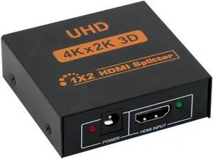 4K HDMI Splitter 1 in 2 out 4K 1080P HDMI 1X2 Splitter for PC laptop STB DVD UHD TV