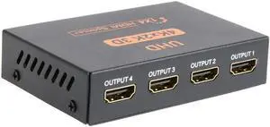 4K HDMI Splitter 1 in 4 out 4K 1080P HDMI 1X4 Splitter for PC laptop STB DVD UHD TV