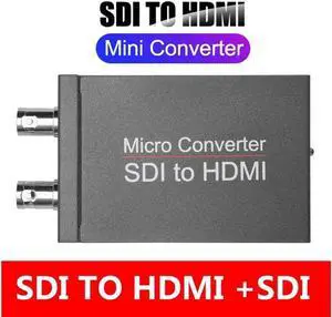 1080P SDI to HDMI Adapter Converter for CCTV SD HD and 3G SDI Signals to HDMI Adapter Female BNC to HDMI SDI Signals Display on HDMI