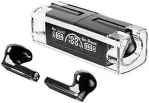 Gemdeck Wireless Earbuds Bluetooth 5.3 Headphones Wireless Earphones Black