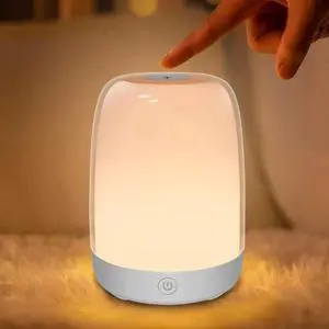 Gemdeck Color Changing Nursery Night Light, Baby Night Light with Dimmable Warm Light, USB Bedside Night Light Lamp