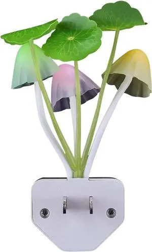 Gemdeck Sensor Led Night Light, Color Changing Plug-in LED Mushroom Dream Bed Lamp
