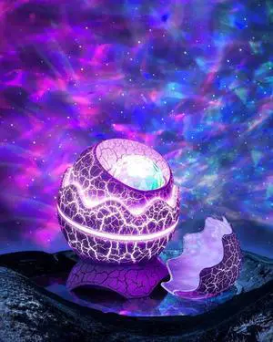 Gemdeck Dinosaur Eggs Galaxy Star Projector, Bluetooth Nebula LED Star Light Projector for Bedroom Home Ceiling Decor Party