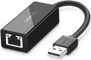 Ethernet Adapter USB 2.0 to 10/100 Network RJ45 Lan Wired Adapter for Nintendo Switch,Wii,Wii U,Macbook,Chromebook, Windows 10,8.1,Mac OS,Surface Pro,Linux ASIX AX88772 Chipset (Black)