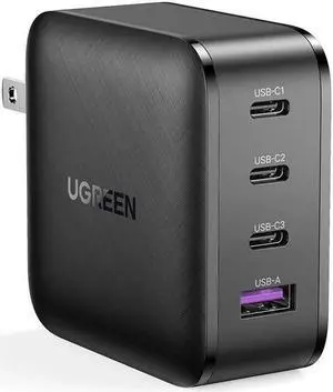 Extreme Compact GaN Technology 65 Watt USB C Charger. 4-Port Compact iPhone Fast Charger Desktop USB Charging Station For iPhone12 Mini Pro Max/11/11 Pro Max Galaxy Tablet