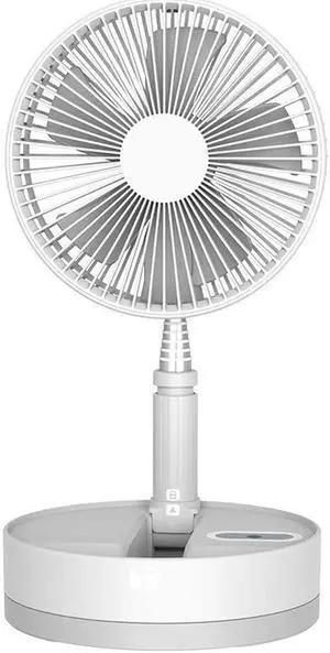 Gemdeck Foldable USB Desk/Floor Air Circulator Cooling Fan with Telescoping Drawing Pole