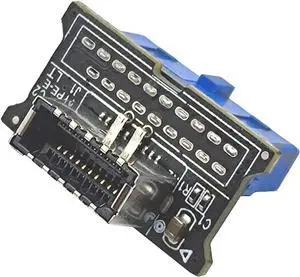 USB 3.0 Front 19PIN to USB 3.1 Gen 2 Type-C Front Panel Header Type-E 20 to 19 Pin Adapter for Computer Mainboard