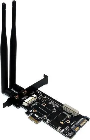 PCI-E WiFi Adapter Mini PCI-E to PCI-E Network Card mSATA SSD to SATA 2.5 Adapter with SIM Card Slot for 3G/4G/LTE Wi Fi Adapter PCI-E WiFi Adapter Mini PCI-E to PCI-E Network Card mSATA SSD to SATA 2.5 Adapter with SIM Card Slot for 3G/4G/LTE Wi Fi Adapter
