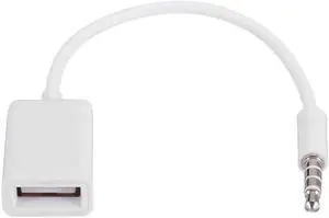 3.5mm Male Car AUX Audio Jack to USB 2.0 Female Adapter Converter Cord OTG Cable adapter cable