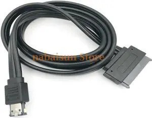 Dual Power eSATA USB 12V 5V Combo to 22Pin SATA USB Hard Disk Cable, esata to sata 50CM