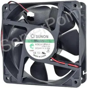 For Sunon KDE2412PMV1 DC 24V 9.9W 120*120*38MM 12CM 2-Wire Square Cooling Fan For Sunon KDE2412PMV1 DC 24V 9.9W 120*120*38MM 12CM 2-Wire Square Cooling Fan
