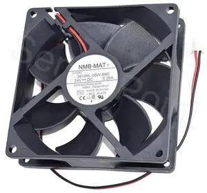 For NMB-MAT 3610KL-05W-B60 9025 24V 0.26A 9CM Two Lines Cooling Fan Working
