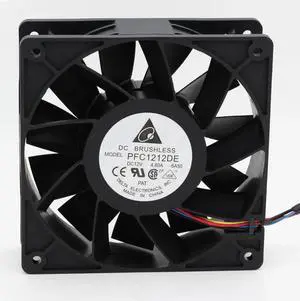 IP68 waterproof cooling fan Delta PFC1212DE 120mm 12038 12V 4.8A 7000RPM axial cooling fan powerful