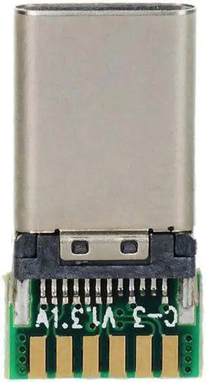 DIY 24pin USB 3.1 Type C USB-C Male Plug Connector SMT type Attached with PC Board