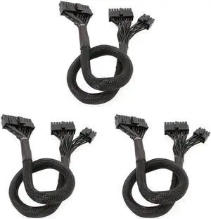 Ruth's sister 3X 10+18-Pin To 24-Pin Modular Power Cable For RM550X RM650X RM750X RM850X RM850X RM1000X