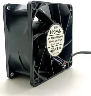 AB8038H12-F 80mm High Speed Air Flow CFM Powerful DC 12V Cooling Fan,for Miner PC Case Cabinets