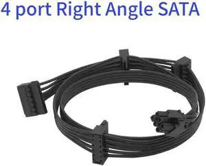 For G-450 G-550 G-650 G-750 PCIe 6 pins to Peripheral 4 Pin SATA PCI-E 8 Pin to 2 port 6+2 Pin 8Pin Power Supply cable(6pin to 4 SATA) For G-450 G-550 G-650 G-750 PCIe 6 pins to Peripheral 4 Pin SATA PCI-E 8 Pin to 2 port 6+2 Pin 8Pin Power Supply cable(6pin to 4 SATA)