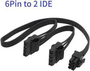 For G-450 G-550 G-650 G-750 PCIe 6 pins to Peripheral 4 Pin SATA PCI-E 8 Pin to 2 port 6+2 Pin 8Pin Power Supply cable(6Pin to 2 IDE)