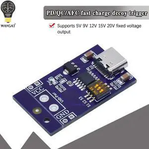 Type-C QC AFC PD2.0 PD3.0 to DC Spoof Scam Fast Charge Trigger Polling Detector USB-PD Notebook Power Supply Change Board Module