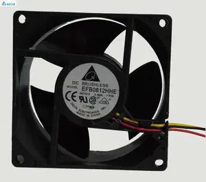 for delta cooling fan EFB0812HHE -F00 8CM 80*80*38MM 8038 12v 0.62a dual ball