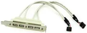 PCI 4 PORTS USB 2.0 Female Screw to Motherboard 9pin header cable with bracket PCI 4 PORTS USB 2.0 Female Screw to Motherboard 9pin header cable with bracket