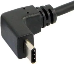 USB 3.1 USB-C Reversible Angled to 90D Up Angled A Male Data Cable for Laptop