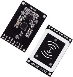 RC522 Mini RFID RF IC Card Induction Module SPI Non-Contact Reader Card Module 13.56MHZ with an IC Card