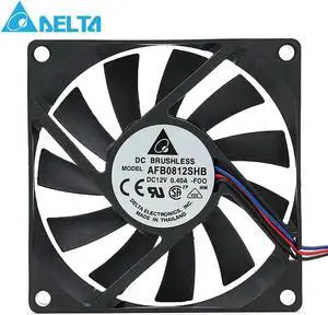 for delta AFB0812SHB 80*80*15mm 8015 12V 0.40A 3Wire Computer Cooler Cooling Fan