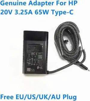 65W 20V 3.25A Type-C TPN-LA12 TPN-CA10 AC Power Adapter For HP SPECTRE X360 13AF-012DX ELITEBOOK 1040 G4 Laptop Charger