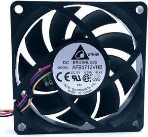 for delta electronics AFB0712VHB DC12V 0.55A 45CFM 5200RPM PWM computer cpu server inverter cooling fan for delta electronics AFB0712VHB DC12V 0.55A 45CFM 5200RPM PWM computer cpu server inverter cooling fan