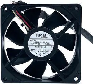 08025SA-12P-AL NMB 8025 12V 8CM 80mm Cooling Fan for Projector,Dual Ball Bearing