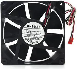4715KL-05W-B19 For NMB-MAT 120mm 12038 DC 24V 0.2A 3-Wire Converter Cooling Fan